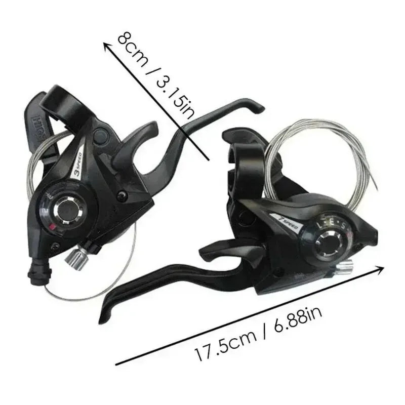 Bike Derailleurs 3x7 21 Speed Switch MTB Bicycle Shifter Levers Brake with Shift Cable Cycling Disc Handle for Bike Trekking