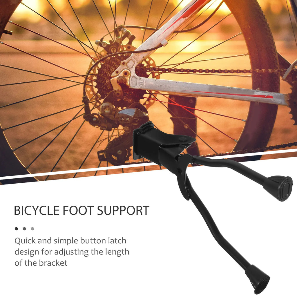 1pc Bicycle Kickstand Double Leg Bike Support Adjustable For 26 Inch Mountain Bikes Parking Rack Holder Foot Brace